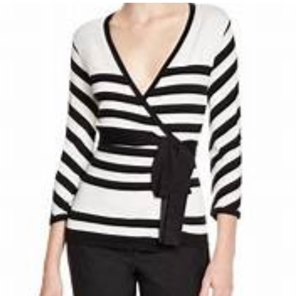 Diane Von Furstenberg Ballerina Two Stripe Wrap BALLERINA WRAP - Picture 4 of 11
